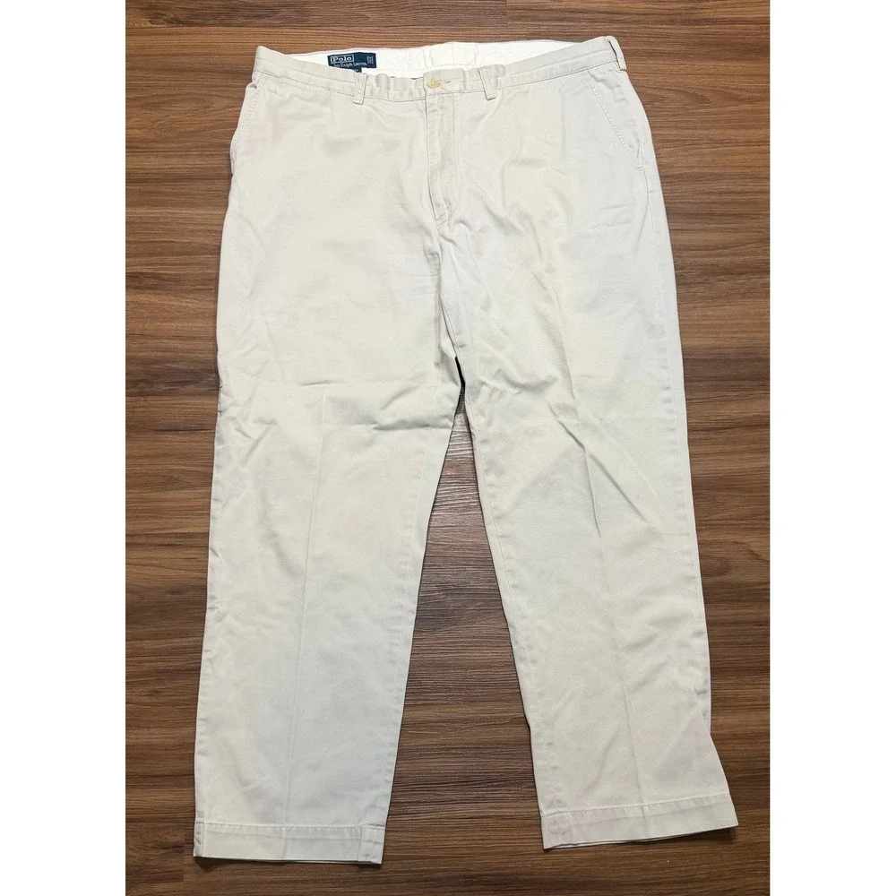 Polo Ralph Lauren Prospect Pant Mens Beige Khaki Chino Straight Leg Sz 38x30